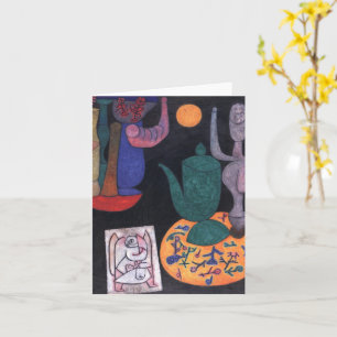 Unbenannt (Stillleben) von Paul Klee, Abstrakte Ku Karte