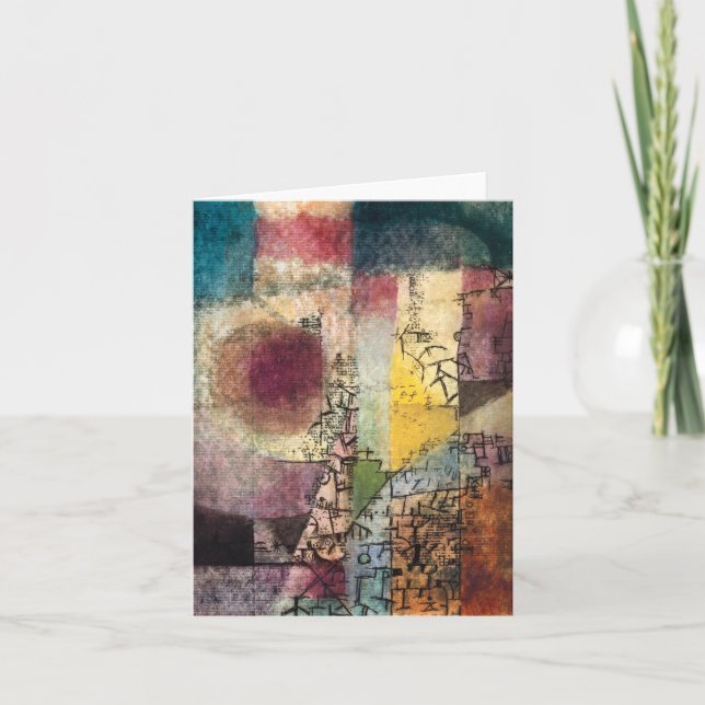 Unbenannt unter dem Titel 2 von Paul Klee, Abstrak Karte (Vorderseite)