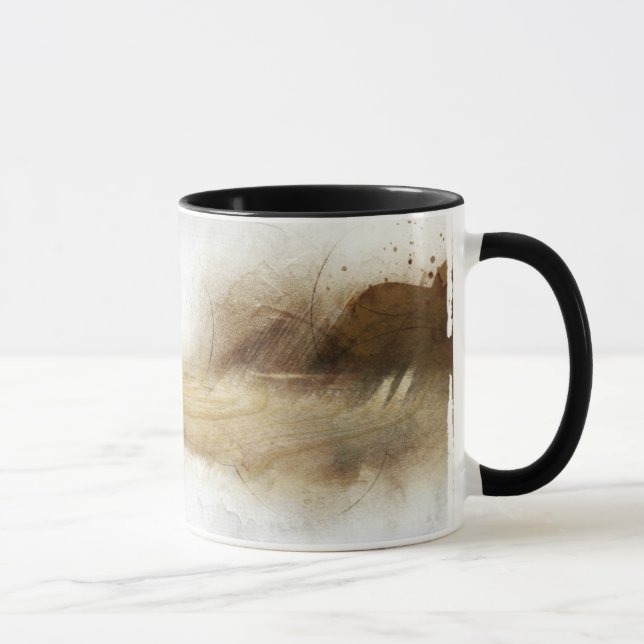 unberechtigte abstrakte Kunst Tasse (Rechts)