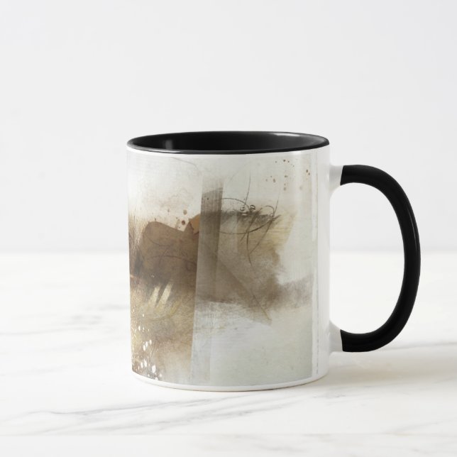 unberechtigte abstrakte Kunst Tasse (Rechts)
