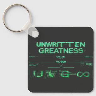 "Unbeschriebene Größe" Cyberpunk-Schlüsselanhänger Schlüsselanhänger