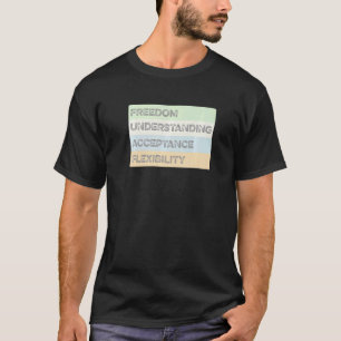 Unbeschriftete Flagge Ohne Bezeichnung Lgbtq+ Prid T-Shirt
