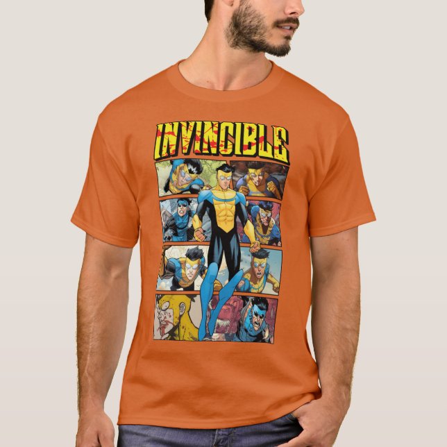 Unbesiegbar Comic Retro-Geschenk T-Shirt (Vorderseite)