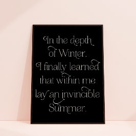 Unbesiegbare Sommer Inspiration Kunst drucken Poster