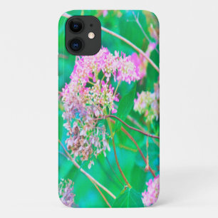 Unbesiegbare Spirit Hot Pink Hortensien auf Aqua Case-Mate iPhone Hülle