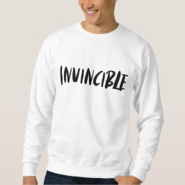 Unbesiegbarer Typograph Sweatshirt