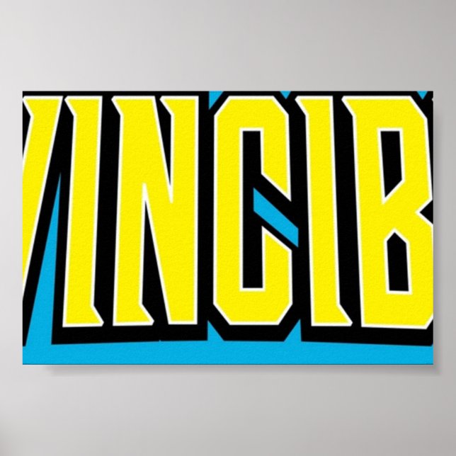 Unbesiegbares Logo Poster (Vorne)