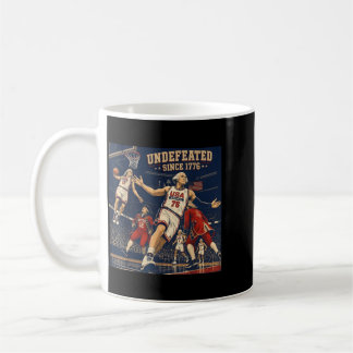 Unbesiegt seit 1776 Aamerica 4. Juli Kaffeetasse