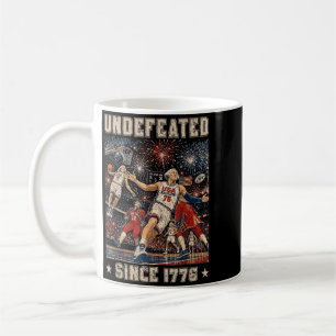 Unbesiegt seit 1776 Amerika 4. Juli Kaffeetasse
