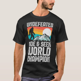 Unbesiegte Hide and Seek Weltmeister T-Shirt