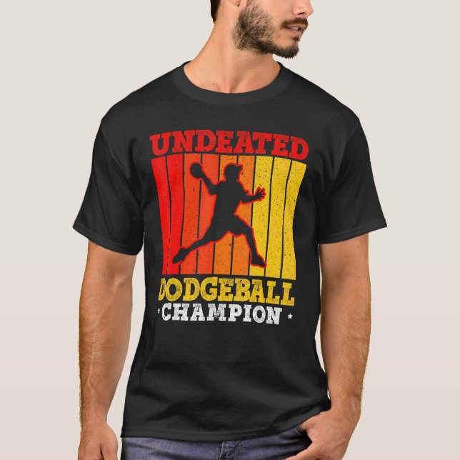 Unbesiegter Dodgeball Champion Duck Dip Dodgeb T-Shirt (Vorderseite)