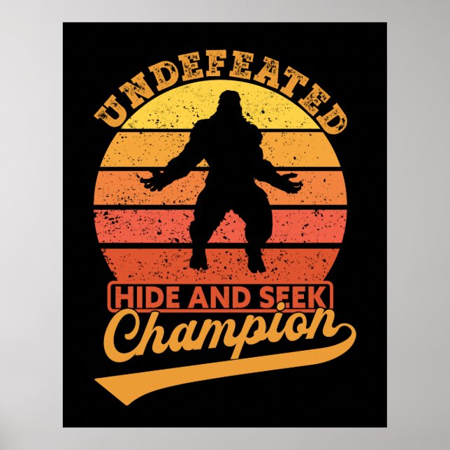 Unbesiegter Hide und Seek Champion Poster (Vorne)