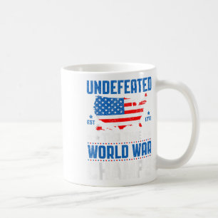 Unbesiegter Zweimalweltmeister Patriotic 4. Kaffeetasse