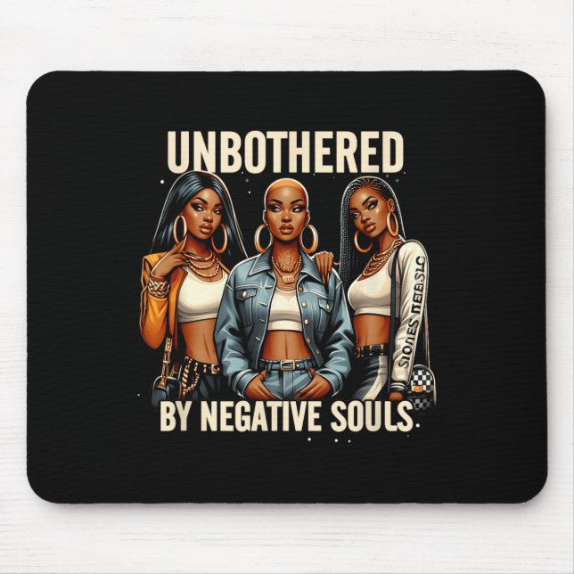 Unbesonnen von Negative Souls Black History Cowgir Mousepad (Vorne)