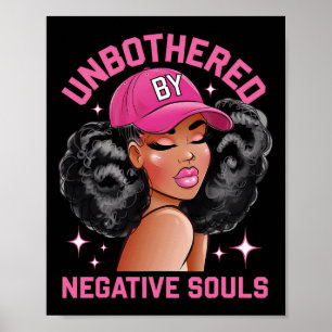 Unbesonnen von negativen Soulen Juneteenth Black W Poster