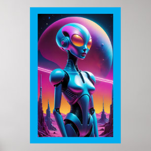 Unbestimmter Retro-Futurismus - Ken Gage Art Poster