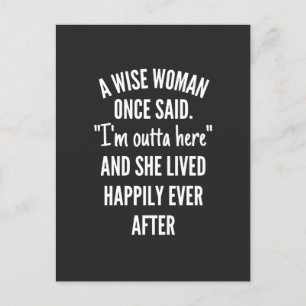 Unbetiteltes DesignEine kluge Frau sagte einmal, i Feiertagspostkarte