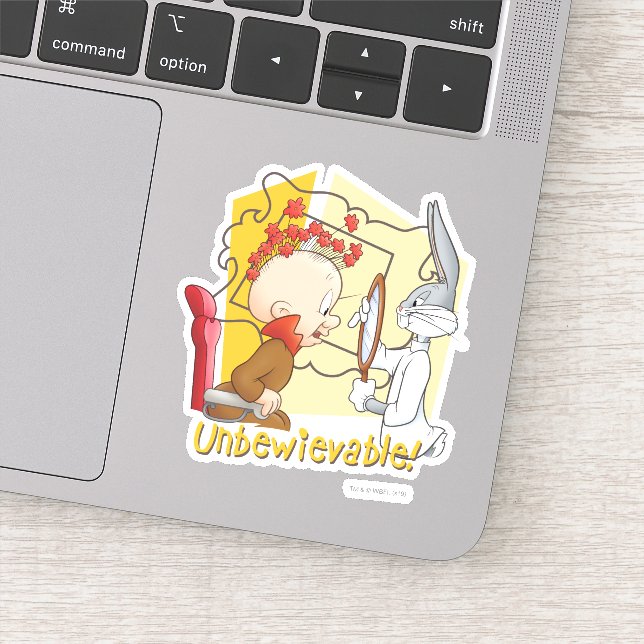 "Unbewievable" Barber BUGS BUNNY™ & Elmer Fudd Aufkleber (Detail)