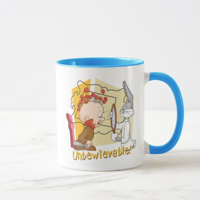 "Unbewievable" Barber BUGS BUNNY™ & Elmer Fudd Tasse (Rechts)