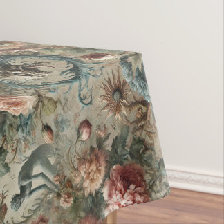 Unbewohnbares Schicksal - gotisches großes Muster Tischdecke