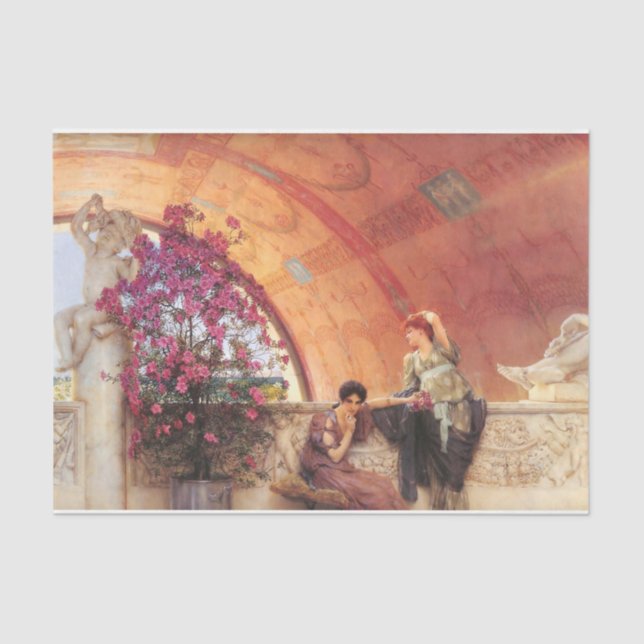 Unbewusste Rivalen (Sir Lawrence Alma-Tadema) Seidenpapier (Vorderseite)