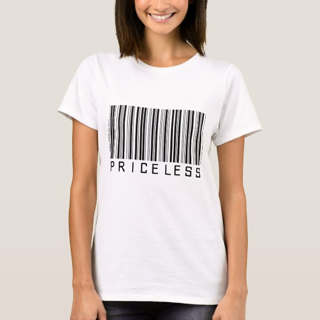 Unbezahlbares - Barcode - Shirt (Vorderseite)