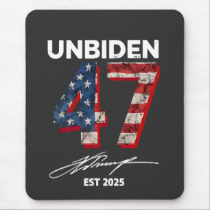 Unbiden 47 Trump Est. Juli 2025 Mousepad