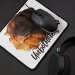 Unbothered Golden Hour Dog – Premium Minimalist Mousepad<br><div class="desc">Capture the ultimate vibe of peace and serenity with our 'Unbothered' Dog T-shirt design. Featuring a soulful Labrador/Retriever soaking up the golden hour sun with eyes closed, this design perfectly embodies the feeling of switching off from the world. Written in a trendy, handcrafted script, the word 'Unbothered' adds a modern,...</div>