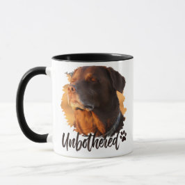 Unbothered Golden Hour Dog – Premium Minimalist Tasse