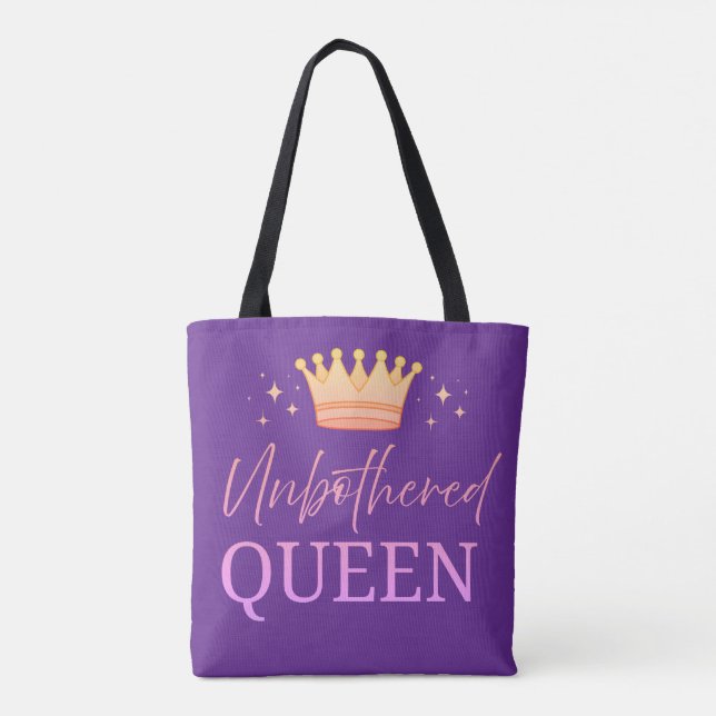 Unbothered Queen Tote Shopping Bag (Rückseite)