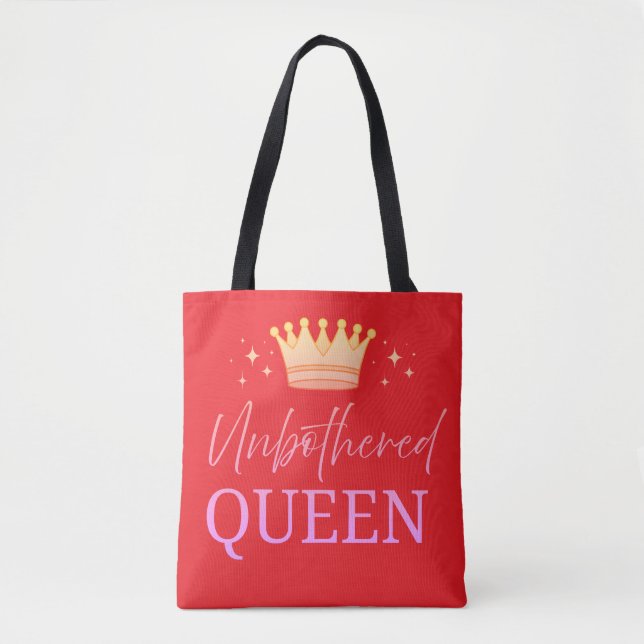 Unbothered Queen Tote Shopping Bag (Vorderseite)