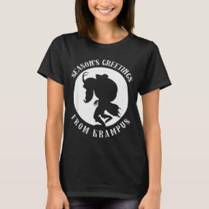 Unbotmäßige Grüße von Krampus Weihnachtsbekleidung T-Shirt
