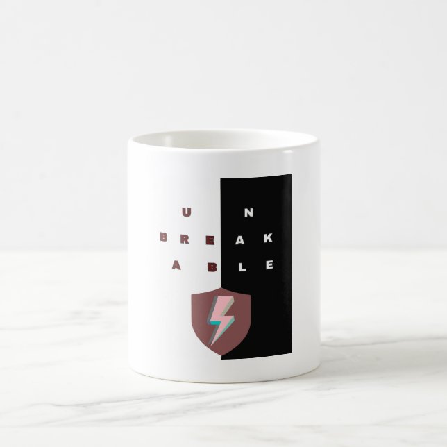UNBREAKABLE Mug — Motivational Typography Kaffeetasse (Mittel)