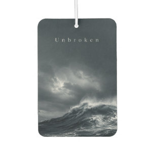 Unbroken - Dunkle stürmische Ozean-Ästhetik-Zitat Autolufterfrischer
