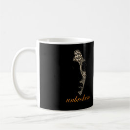 Unbroken Woman Typography Kaffeetasse