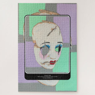 'Uncanny Valley' Malerei auf einem Puzzle