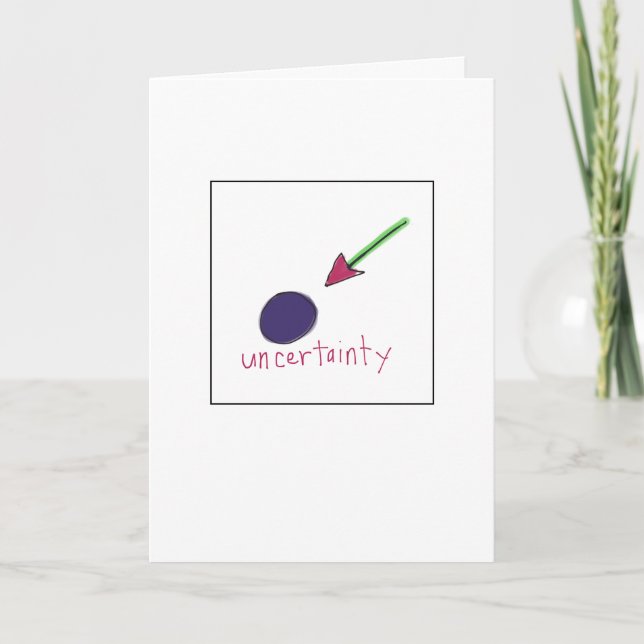 Uncertainty Greeting Card Karte (Vorderseite)