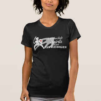 Unchecked Spirits Get Stronger Ladies T-Shirt BLK