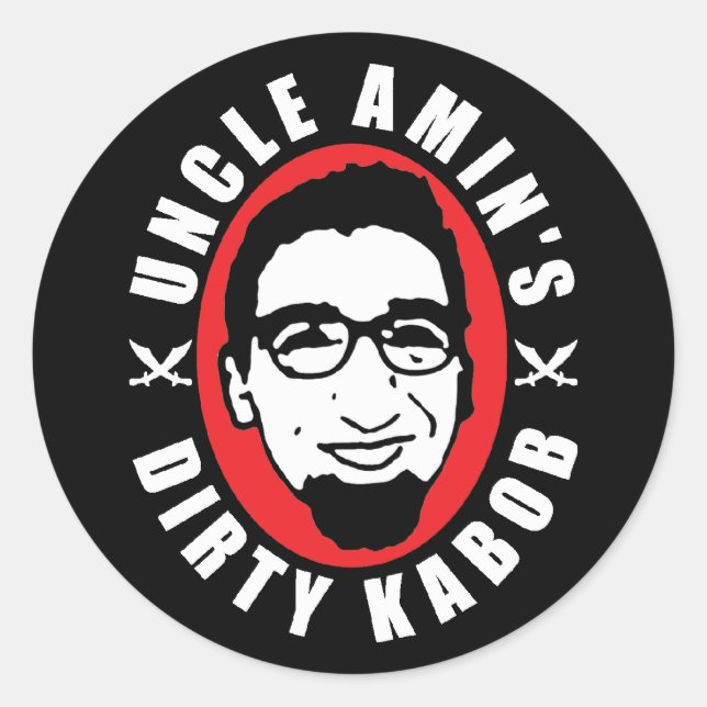 Uncle Amin's Dirty Kabob Sticker Black (Vorderseite)