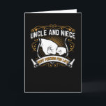 Uncle And Niece Best Friends For Life Funny Gift Karte<br><div class="desc">Uncle and niece best friends for life. Funny gift for the uncle or niece with a funny saying. A perfect gift idea for uncle and niece for a birthday or christmas.</div>