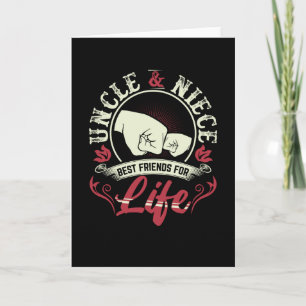Uncle And Niece Best Friends For Life Funny Gift Karte