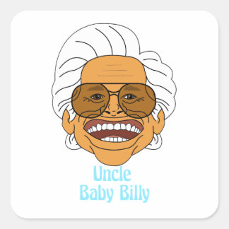 Uncle Baby Billy Quadratischer Aufkleber