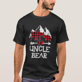Uncle Bear Christmas Pajama Red Kariert Buffalo Fa T-Shirt