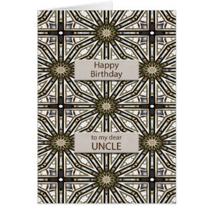 Uncle Birthday Abstrakt Mandala Design