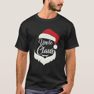 Uncle Claus Christmas Funny Pajamas Santa Costume T-Shirt