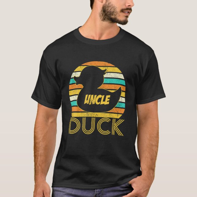 Uncle Duck Rubber Duck Matching Family Niedlich T-Shirt (Vorderseite)