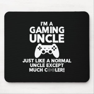 Uncle Gamer Funny Gaming Video Game Shirts Mousepad