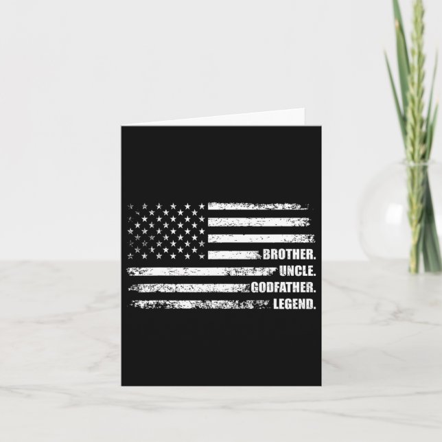 Uncle GodVater Legend Fun Bester sonniger Onkel Karte (Vorderseite)