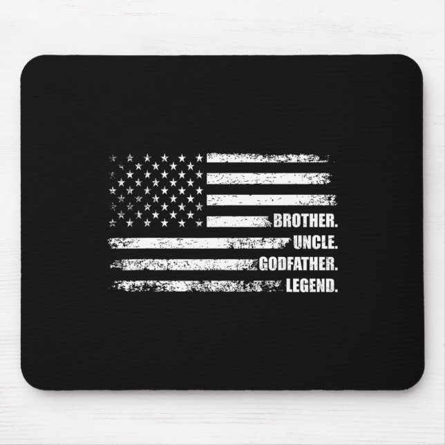 Uncle GodVater Legend Fun Bester sonniger Onkel Mousepad (Vorne)