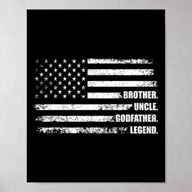 Uncle GodVater Legend Fun Bester sonniger Onkel Poster (Vorne)